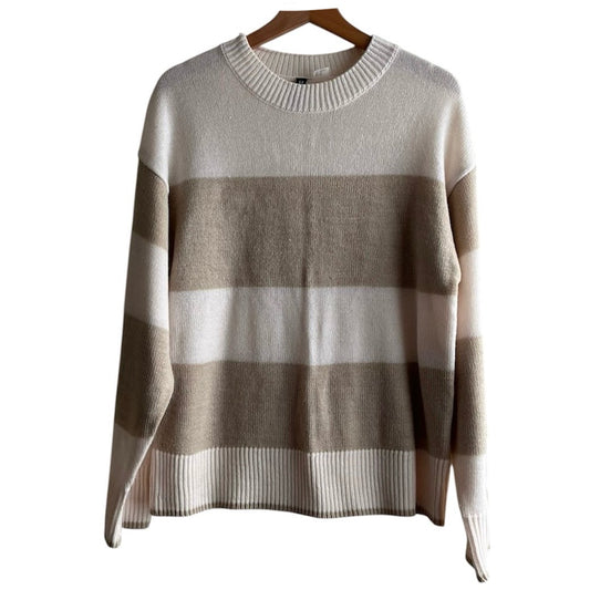 Chompa rayas marrón y beige H&M - Talla XS