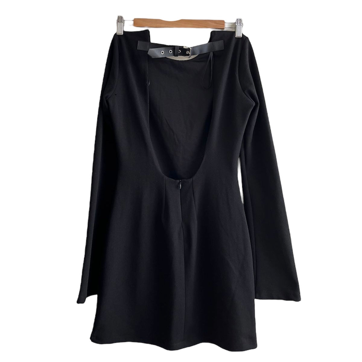 Vestido negro manga larga Zara - Talla S