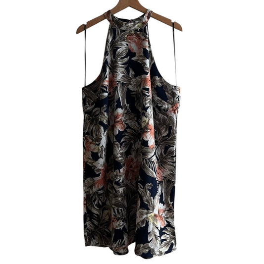 Vestido azul estampado flores Forever 21 - Talla L