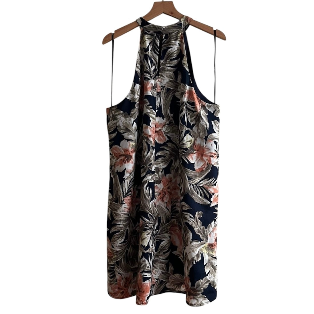 Vestido azul estampado flores Forever 21 - Talla L
