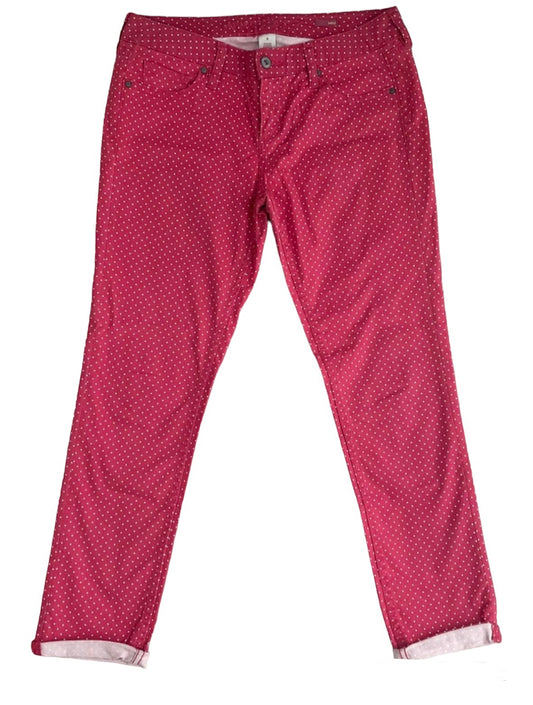 Pantalón fucsia puntos  - Talla 30