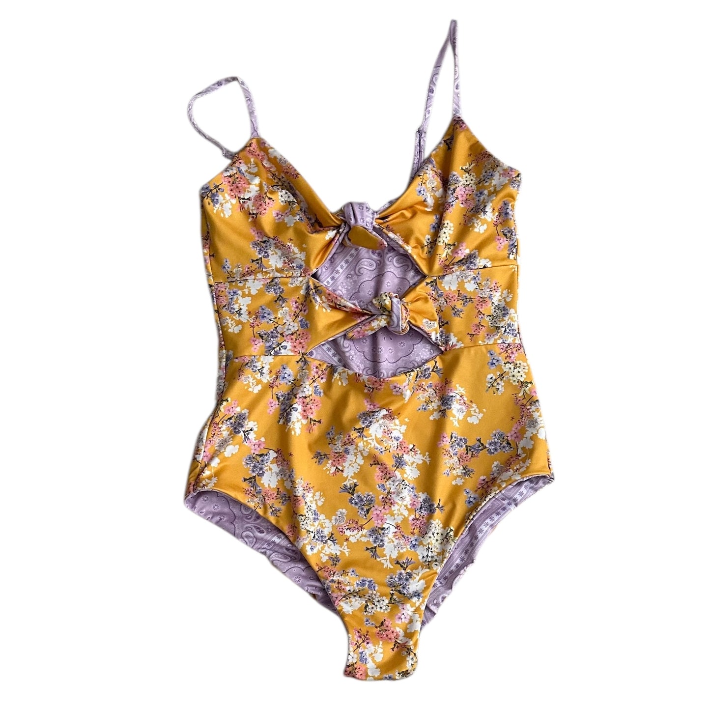 Ropa de baño reversible lila y amarillo Capittana - Talla S