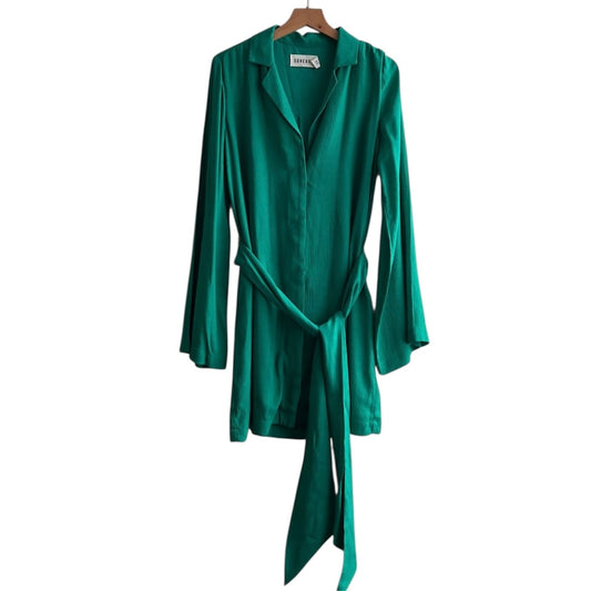 Vestido manga larga verde Sovere - Talla XS