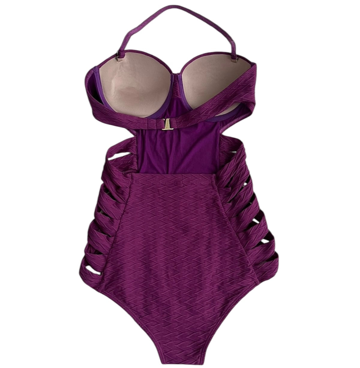 Ropa de baño entera morada Toque de sol - Talla M
