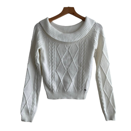 Chompa blanca cuello redondo Kidsmadehere - Talla S