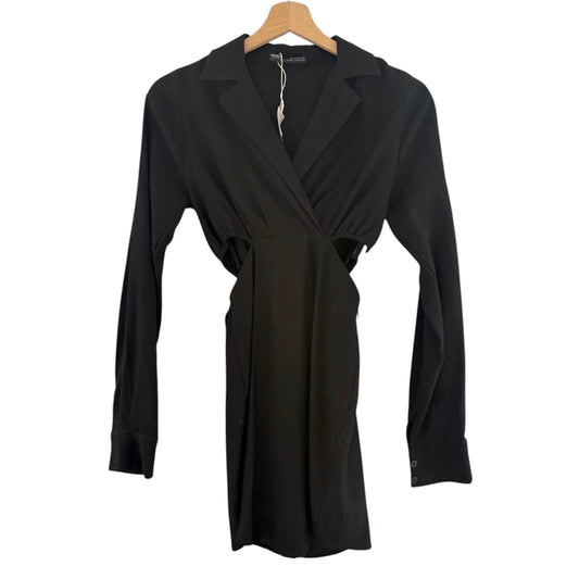 Vestido manga larga negro nuevo con etiqueta Pull & Bear - Talla XS