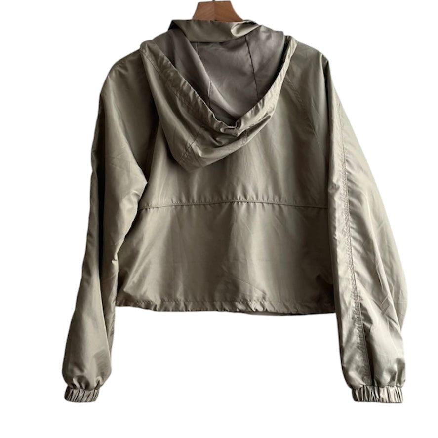 Casaca verde con capucha Sybilla - Talla S