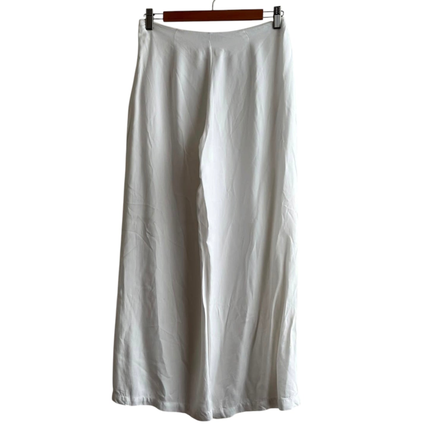 Pantalón blanco suelto palazo Luvaro - Talla S