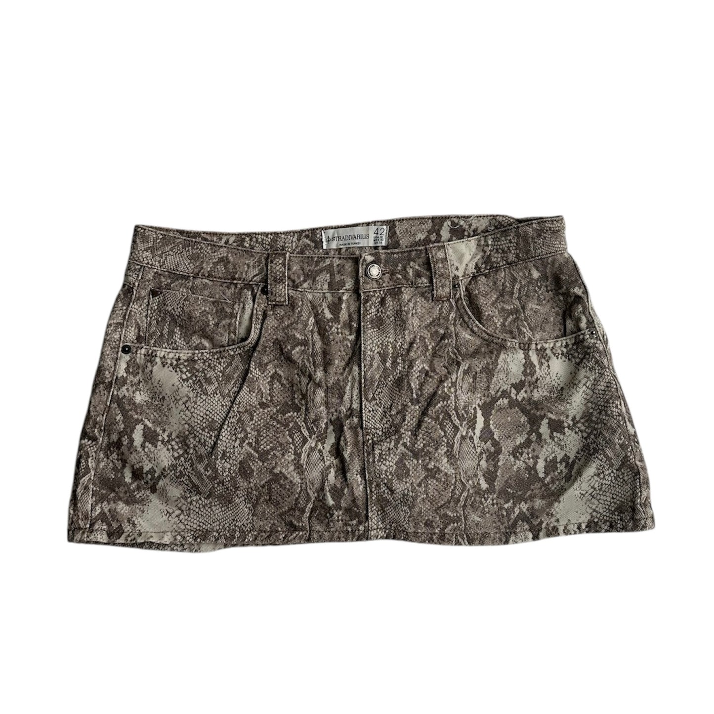 Falda short animal print Stradivarius- Talla 32