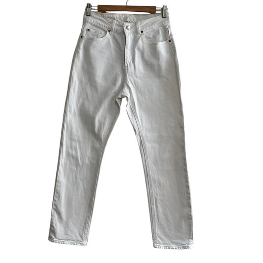 Pantalón blanco recto H&M - Talla 28