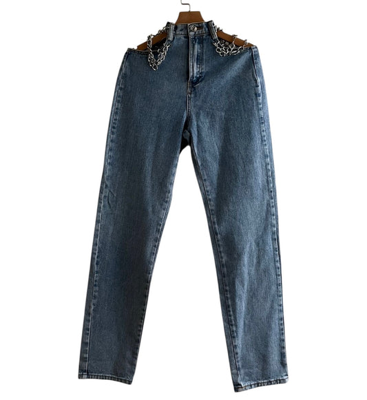 Jean recto cadenas SHEIN - Talla 26