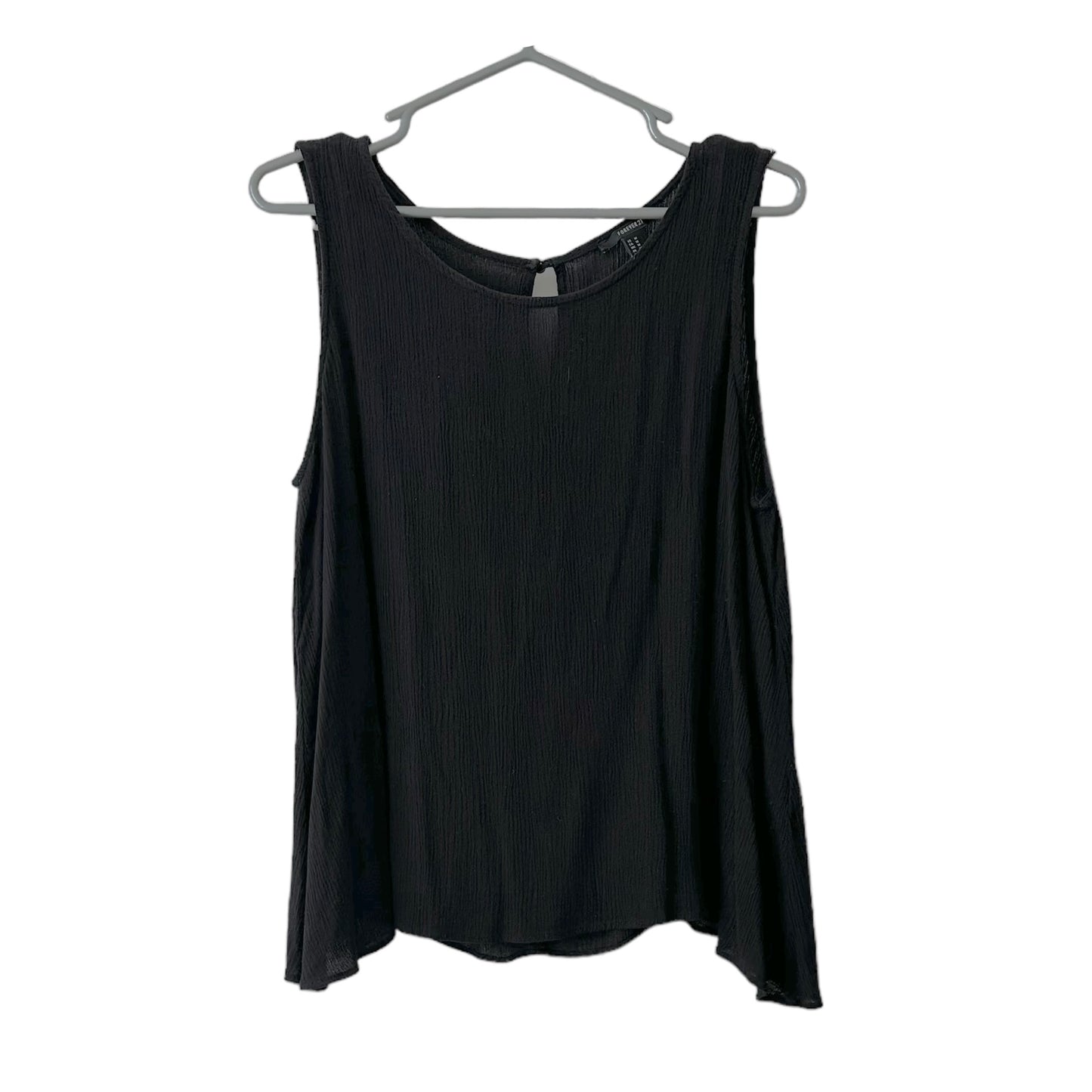 Blusa negra manga cero Forever 21 - Talla M