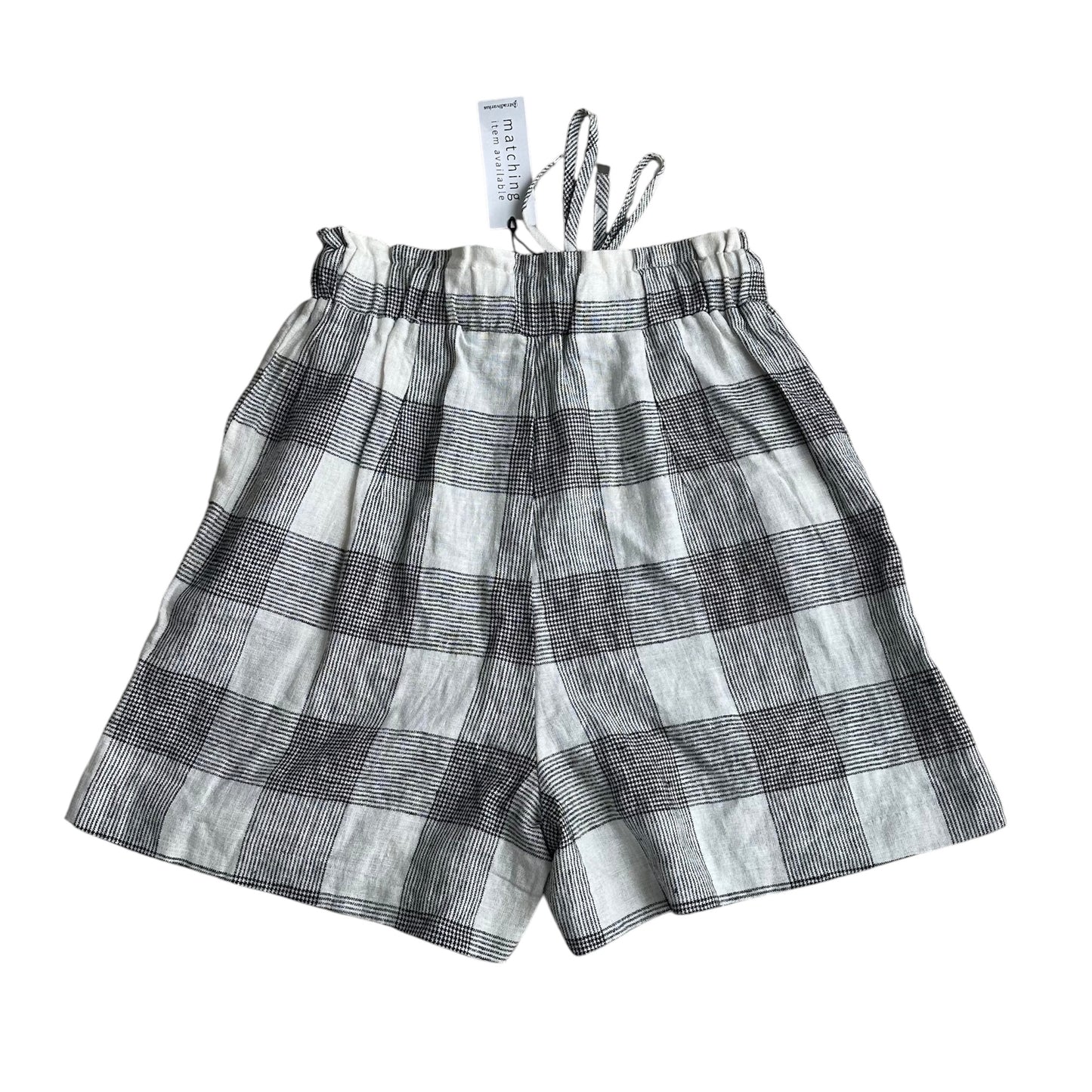 Short cuadros gris y blanco nuevo con etiqueta Stradivarius - Talla XS