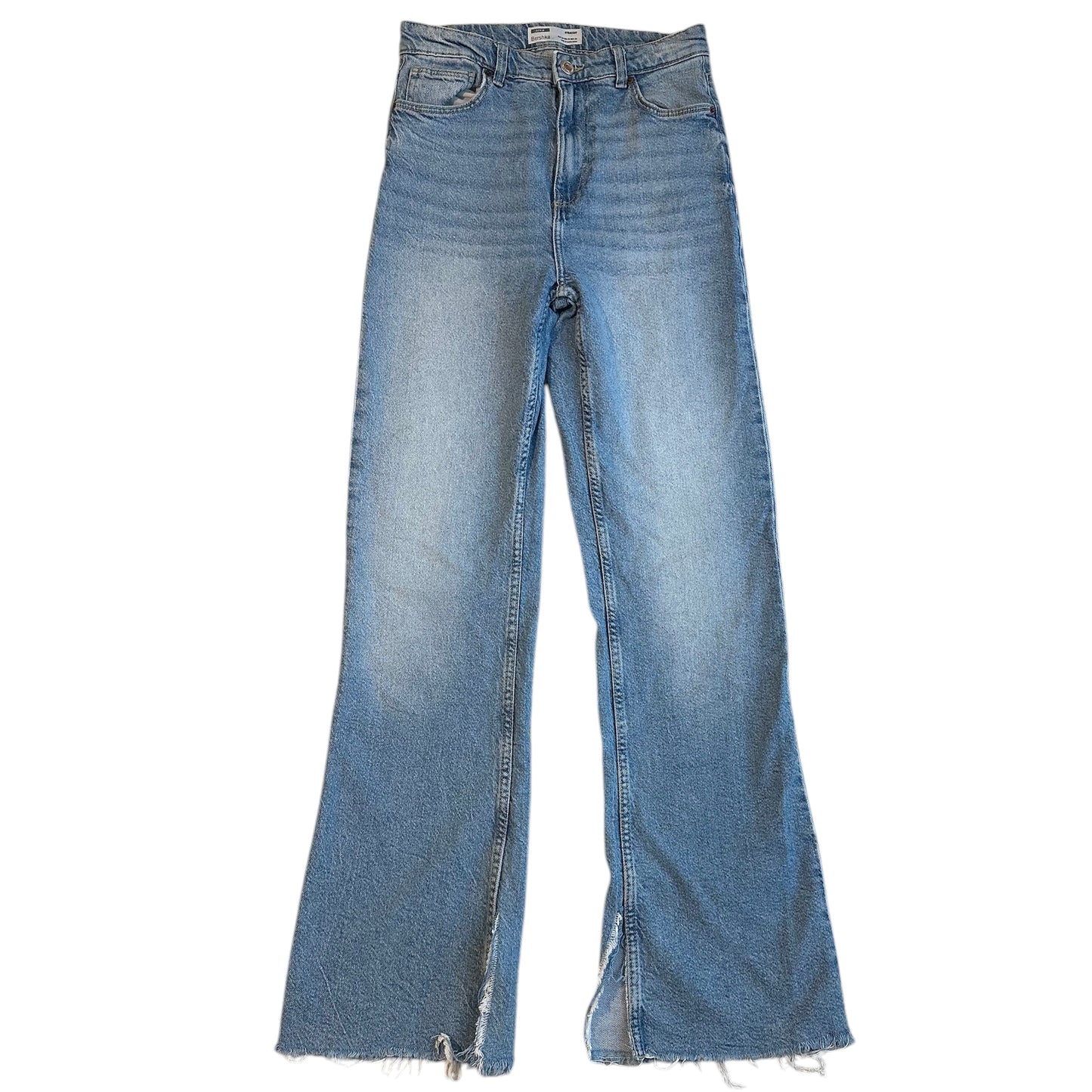 Jean flare high waist celeste claro Bershka - Talla 26