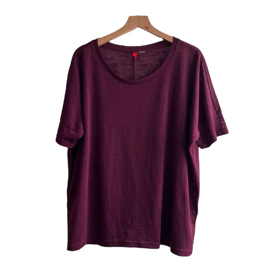 Polo guinda manga corta H&M  - Talla M