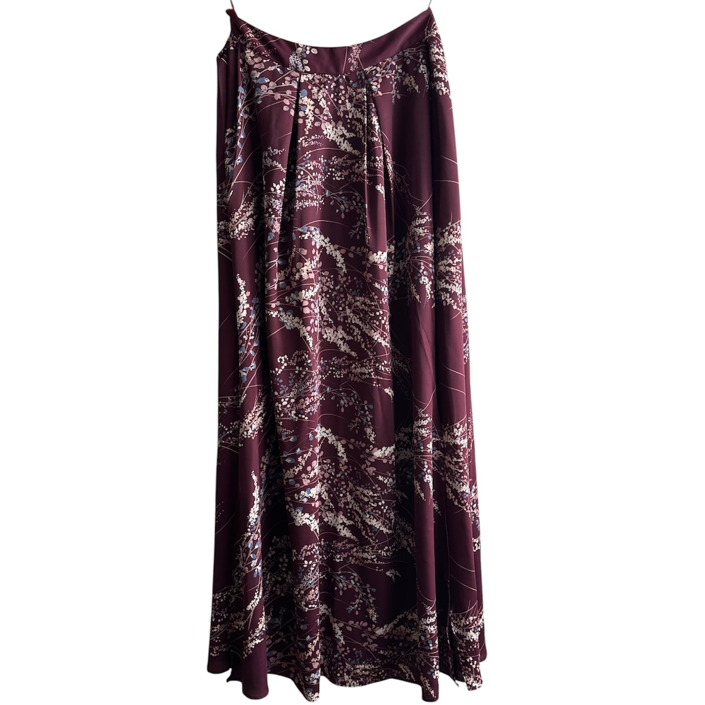 Falda larga guinda flores Blue 7 - Talla M