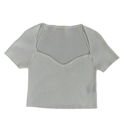 Polo blanco de punto Shein- Talla M