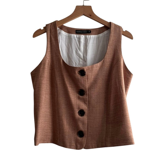 Chaleco color teja - Talla S