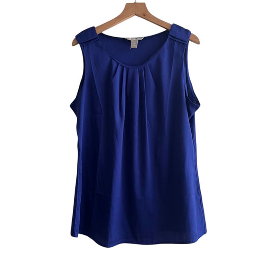 Blusa azul oscuro de gasa Banana Republic - Talla L