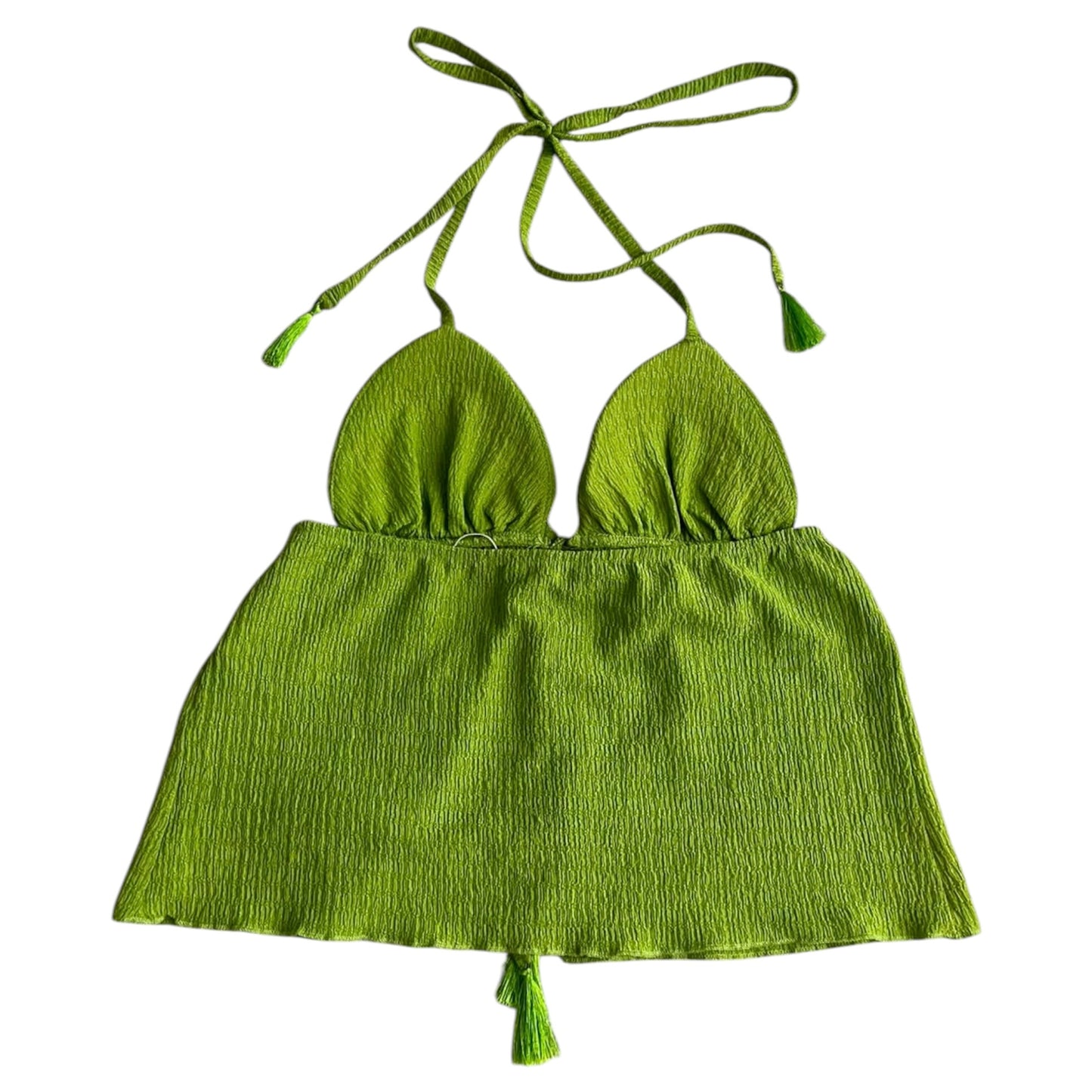Top tiras verde limón Coco Jolie - Talla S