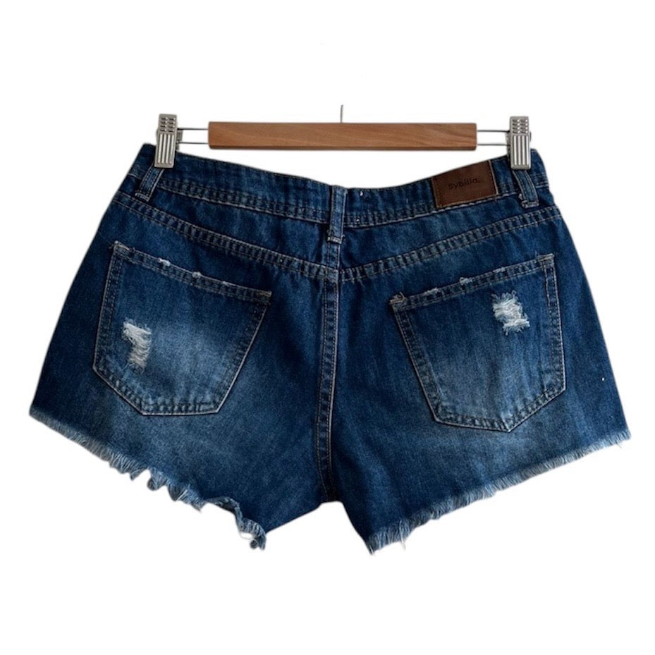 Short Jean azul oscuro Sybilla - Talla 28