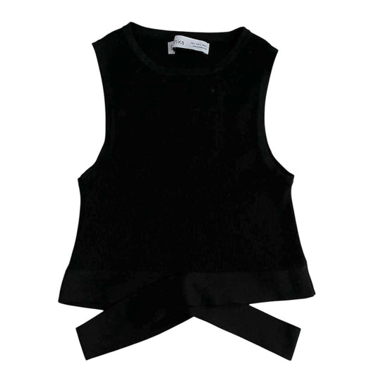 Top negro cruzado Bershka - Talla S