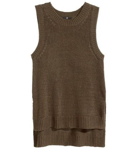 Chaleco verde de punto H&M - Talla L