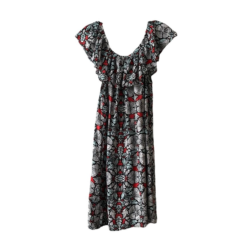 Vestido off shoulders estampado  Marquis - Talla M