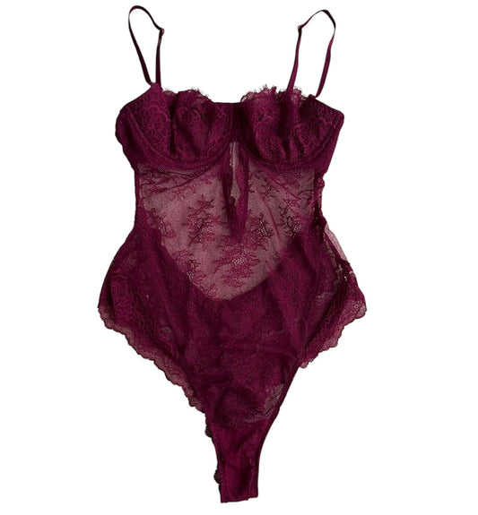 Body morado lencería encaje Victoria Secret - Talla M