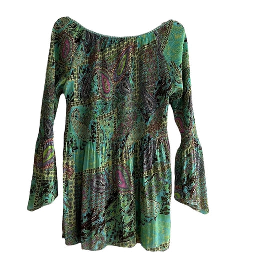 Blusa estampada verde - Talla M