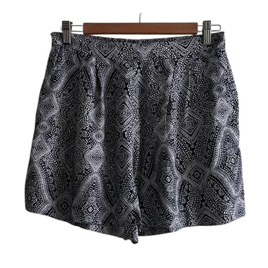 Short azul y blanco estampado H&M - Talla M
