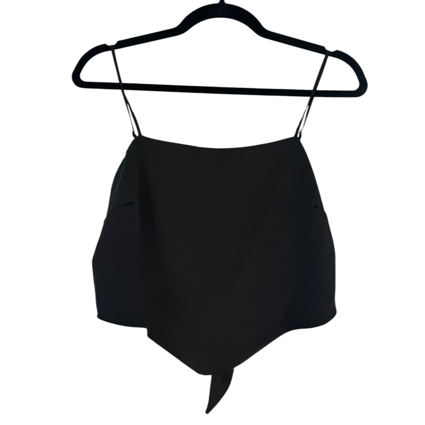 Blusa tiras negra seda Stradivarius- Talla L