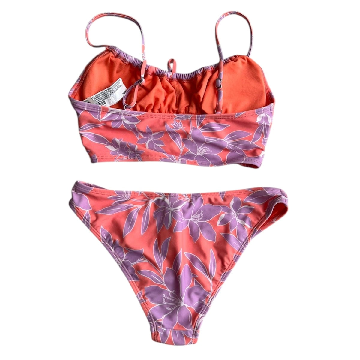 Bikini naranja y lila flores Forever 21 - Talla S