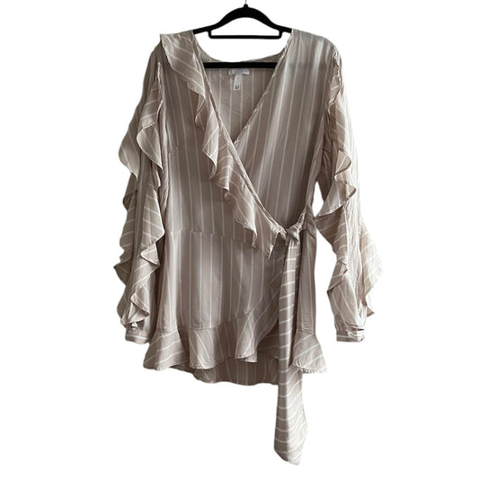 Blusa rayas beige  - Talla S