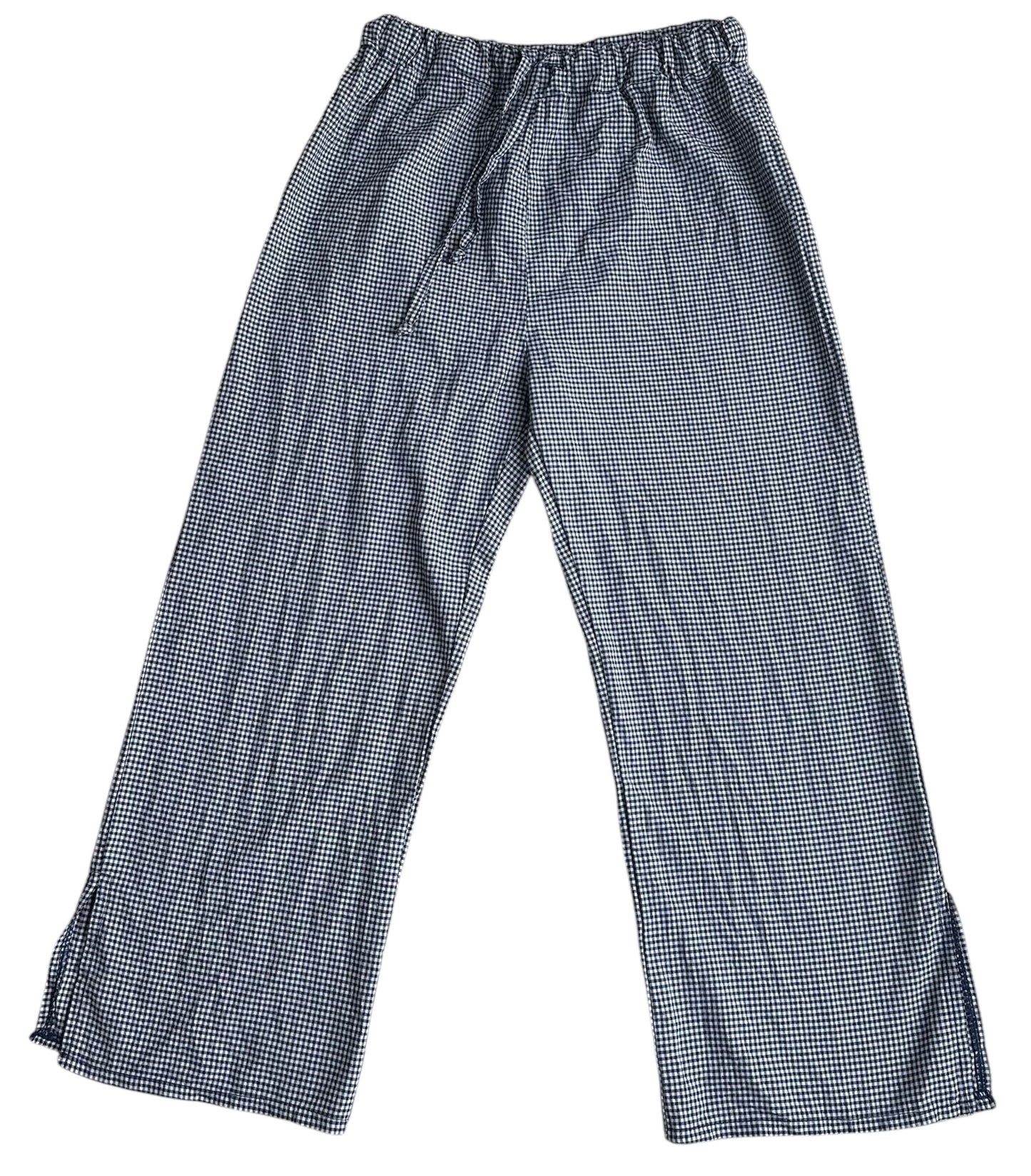 Pantalón cuadros blanco y azul Vichy - Talla S