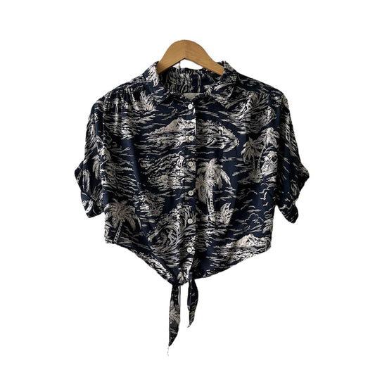 Blusa para amarrar palmeras American Eagle - Talla S