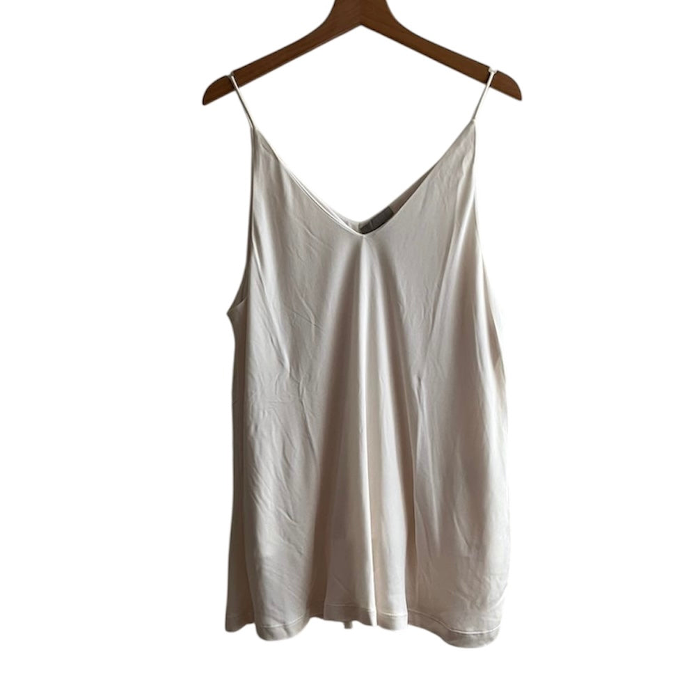 Blusa crema tiras H&M - Talla L