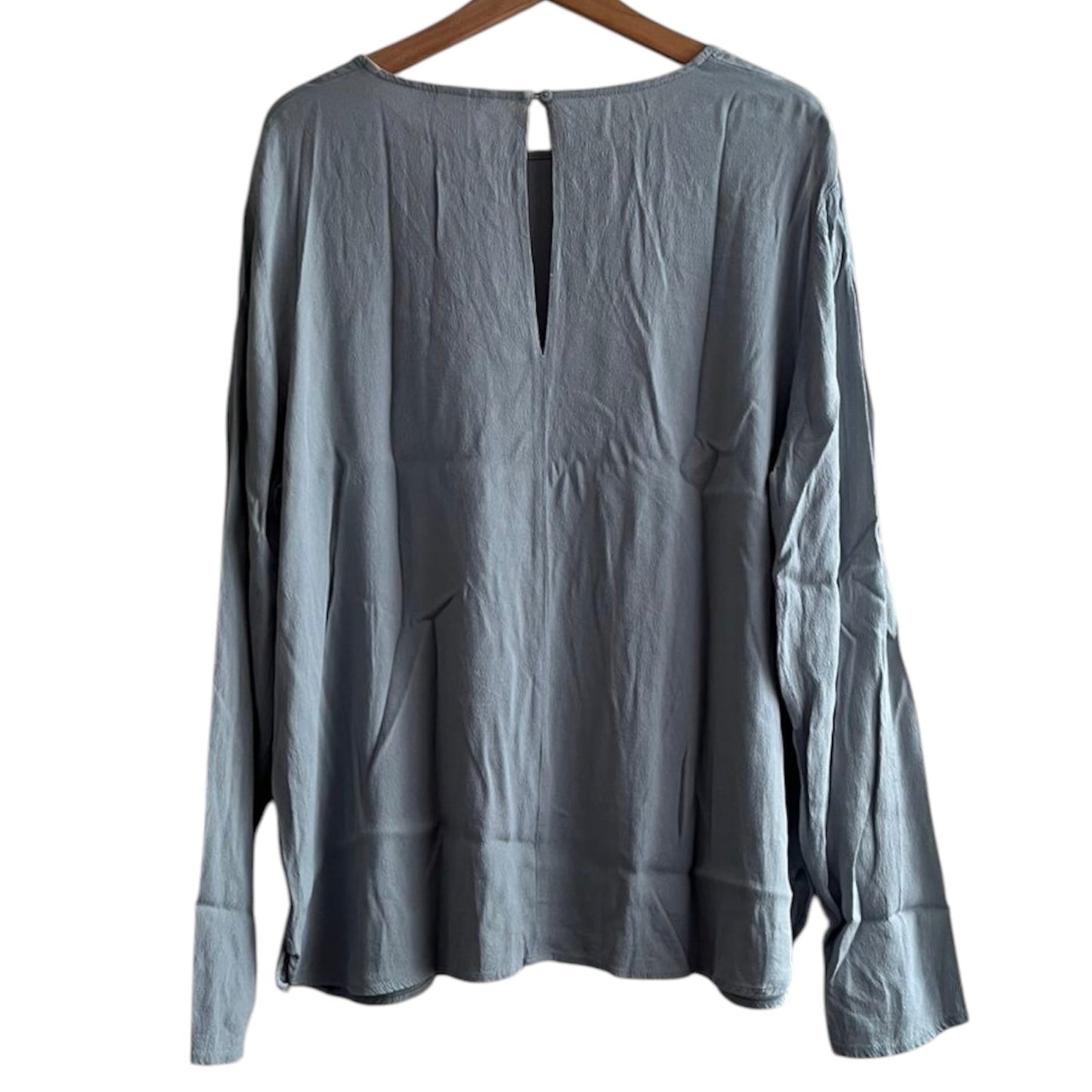 Blusa manga larga gris H&M - Talla XL
