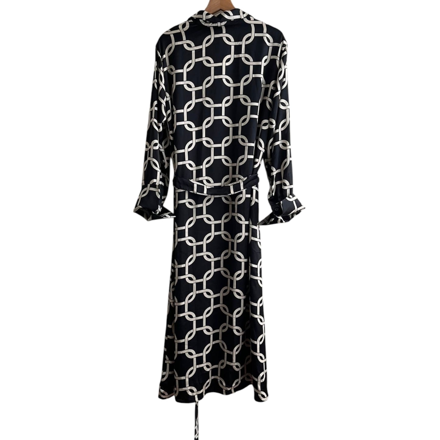 Vestido largo negro y blanco nuevo con etiqueta H&M - Talla M