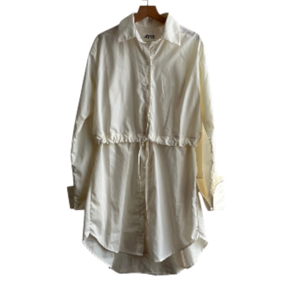 Vestido manga larga crema Attelina - Talla M