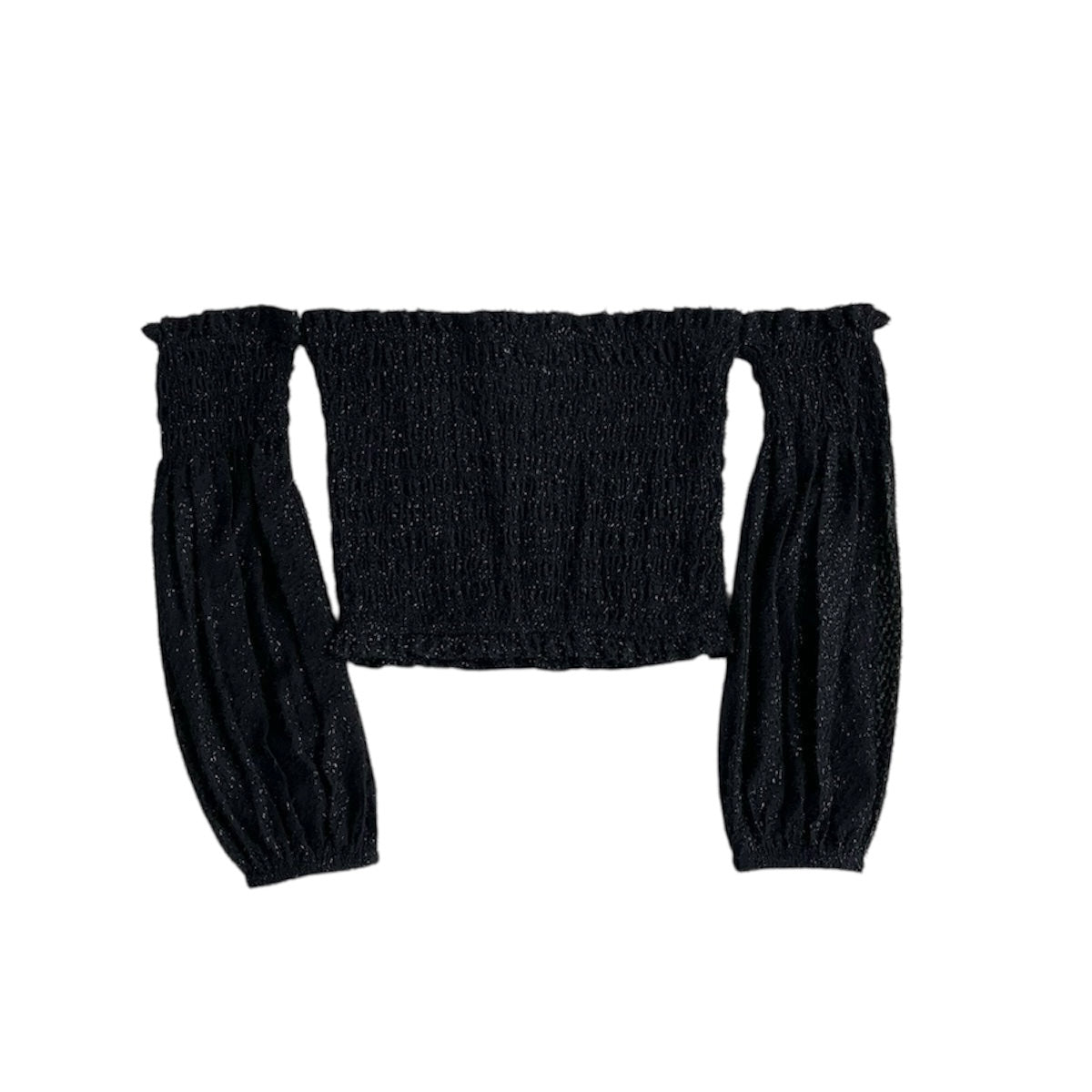 Top negro brillos Mango - Talla XS