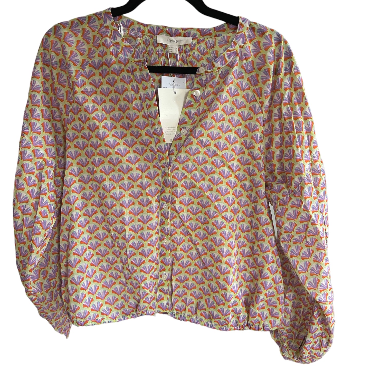 Blusa estampada nueva con etiqueta High Spirits - Talla S