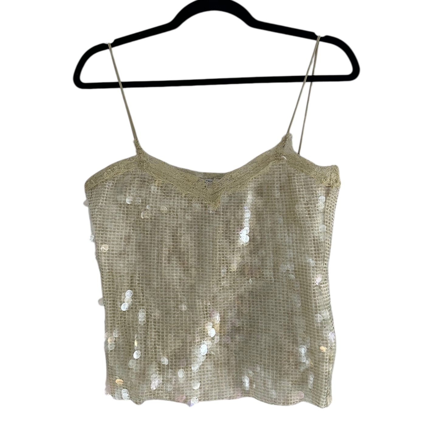 Blusa tiras lentejuelas Zara - Talla S