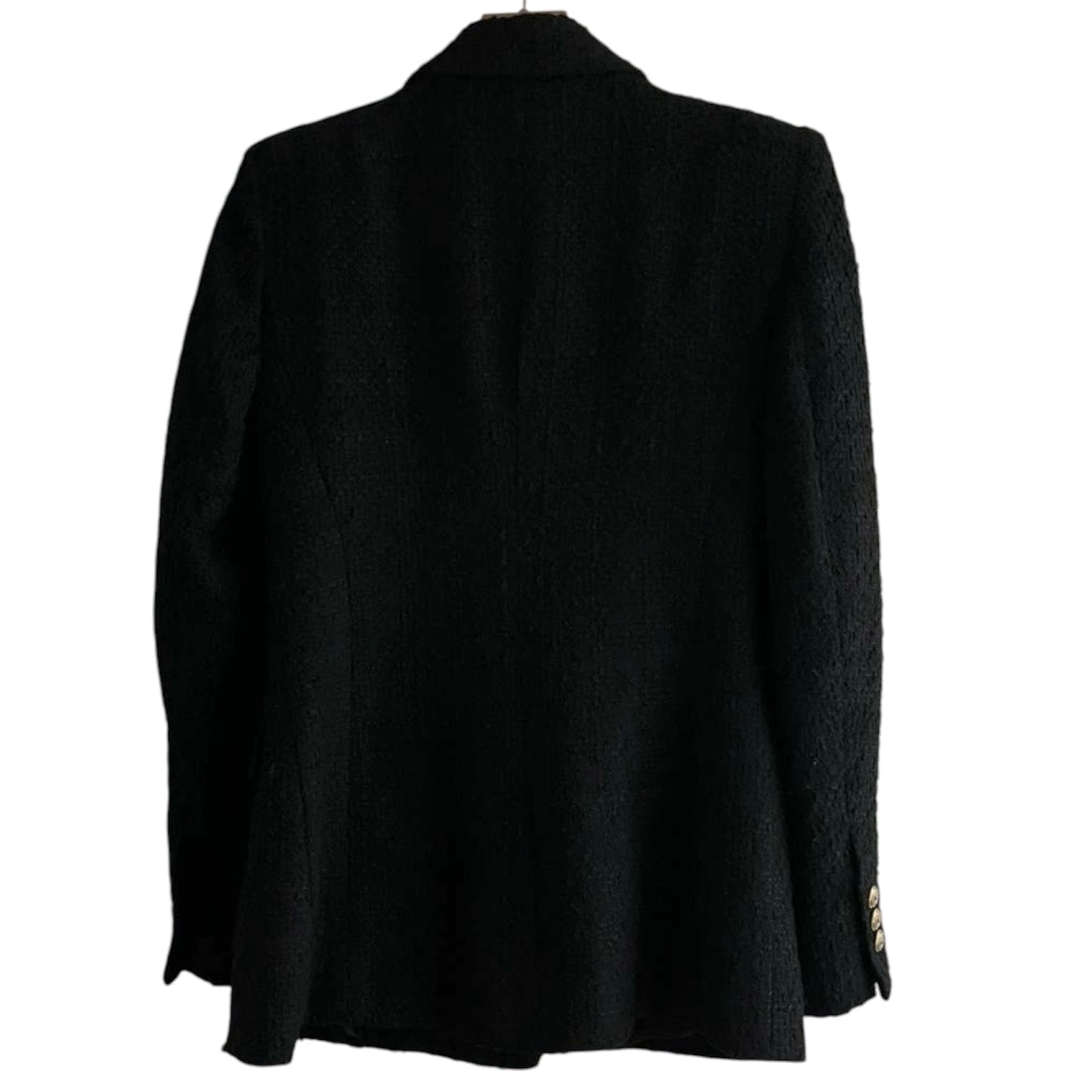 Abrigo negro botones dorados Zara - Talla S