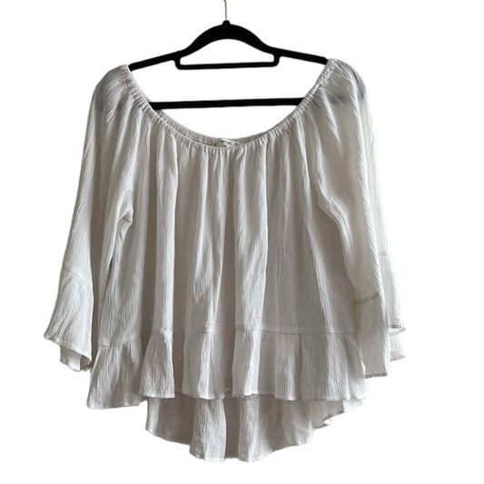 Blusa blanca off shoulder Mango - Talla S