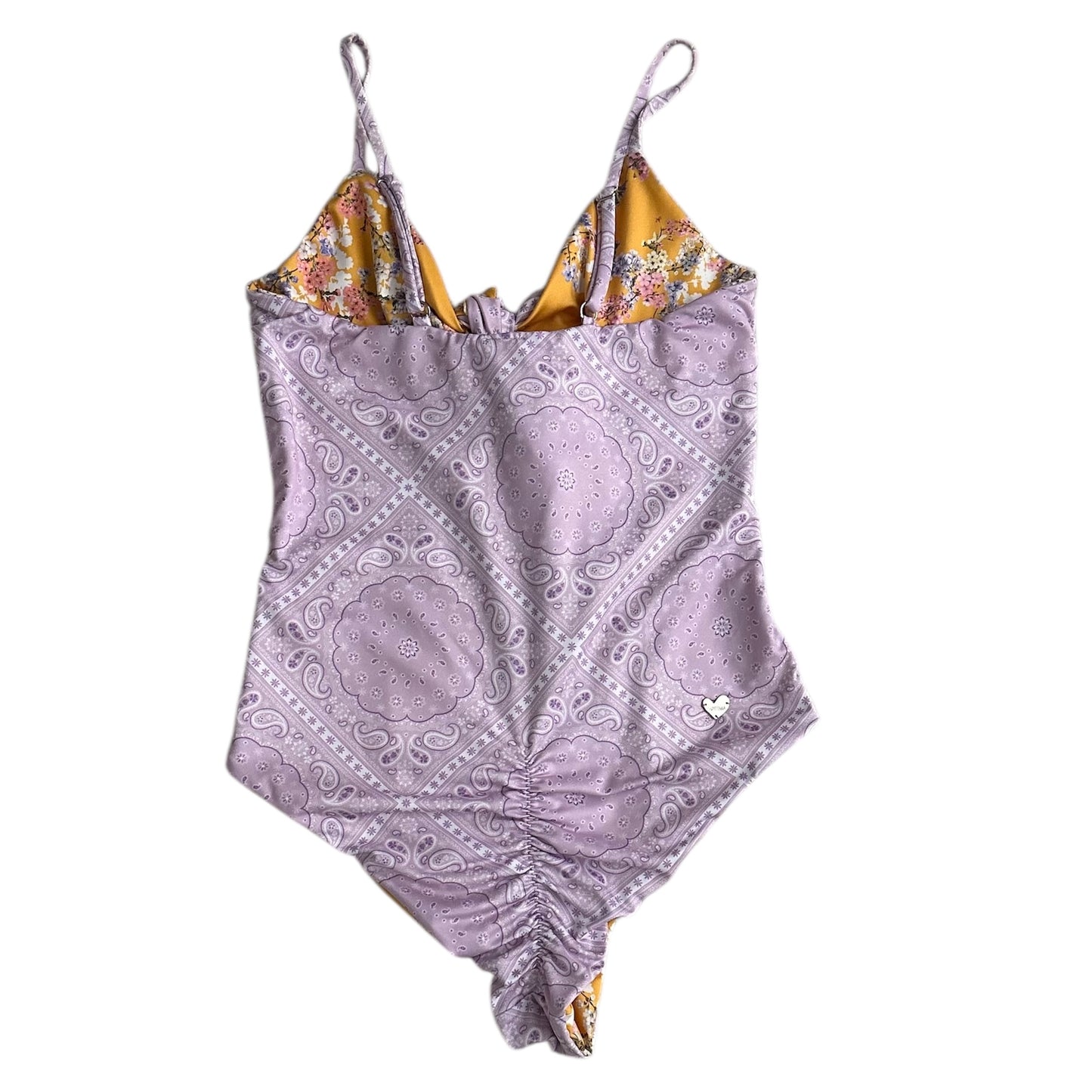 Ropa de baño reversible lila y amarillo Capittana - Talla S