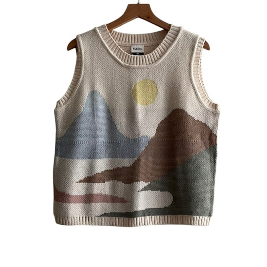 Chaleco beige lana estampado Sybilla - Talla M