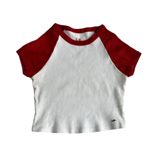 Polo blanco con rojo manga corta Kidsmadehere - Talla S