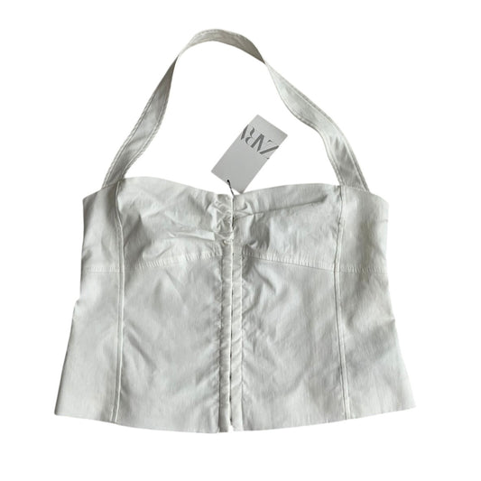 Blusa blanca nueva con etiqueta Zara - Talla L
