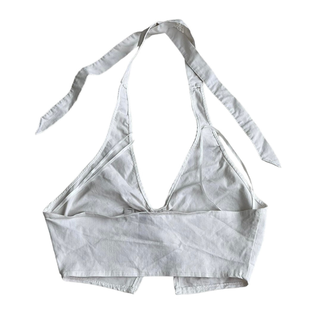 Top blanco halter H&M - Talla M